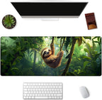 Sloth Gaming Mouse Pad Extended Desk Computer Keyboard Laptop Mouse Pads by Unknown