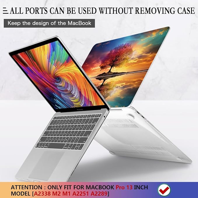 CISSOOK Compatible with MacBook Pro 13 inch Case 2025-2020 Release Model M2 M1 - Image 5