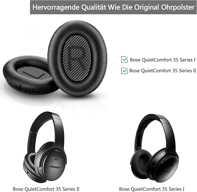 Replacement Earpads Cushions for Bose QuietComfort 35 & Quiet Comfort 35 II - Image 5