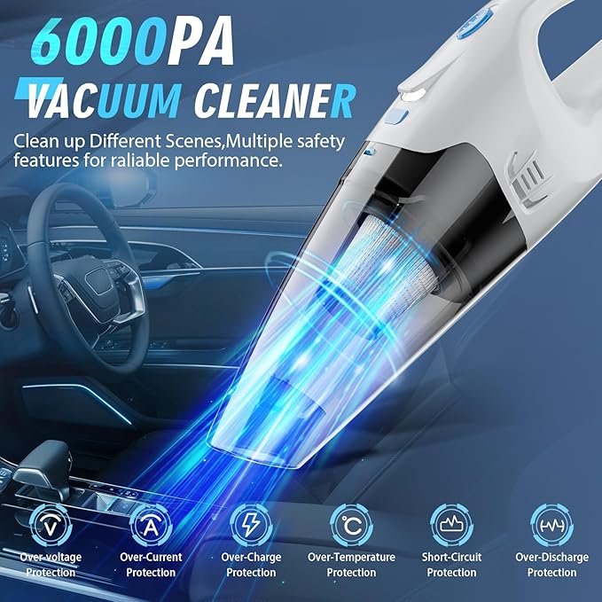 Handheld Vacuum Cordless, Hand Vacuum Cordless Rechargeable - Image 3