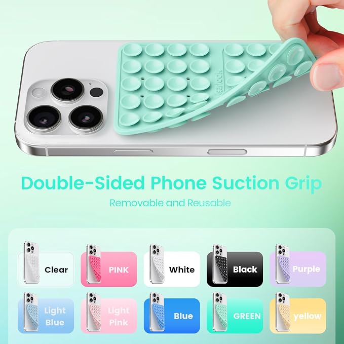 Klearlook Silicone Suction Cup Phone Case Mount Double Sided, Silicon Sticky - Image 4