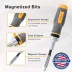 MULWARK Screwdriver Bit Set & Socket Kit, 77-Pieces Ratcheting Screwdriver Set - Image 4