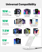 INIU Wireless Charger Station, 15W Fast Wireless Charging Stand - Image 4