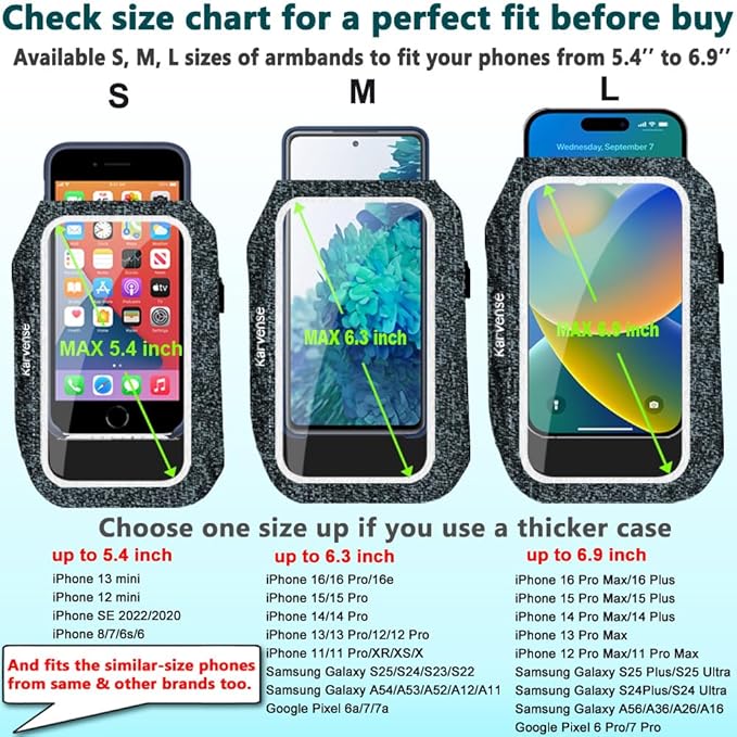 Arm Band for Phone for Running, Phone Holder for Running for iPhone & Samsung - Image 4