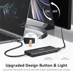 USB C Hub USB C Docking Station Dual Monitor 4K@60Hz+DP 8K@30Hz - Image 3