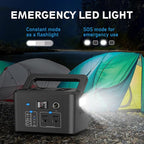 Portable Power Station 600W, Powkey 296Wh Battery Backup - Image 7