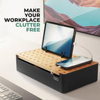 Prosumer's Choice Black Wooden Charging Station Organizer - Image 7