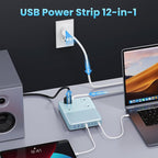 200W USB C Charging Station Power Strip - Image 3
