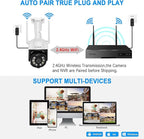 3MP PTZ CKK Cameras, 8 Channel 3MP WiFi Surveillance NVR System, 2 Way Audio - Image 5