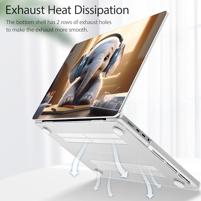 Tuiklol for M4 MacBook Pro 14 Inch Case 2024-2021 Release A3112 A3401 A3185/M3 - Image 3