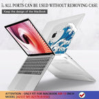 CISSOOK Wave Case for MacBook Air 13 inch Case 2021 2020 2019 2018 Release - Image 5