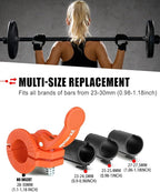 Pro Barbell Clips 1 inch Barbell Clamps 0.9-1.18inch Quick Release Weight Clips - Image 2