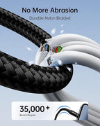 Multi Charging Cable 2Pack 6FT, 3 in 1 Charger Cable Braided Universal Phone - Image 5