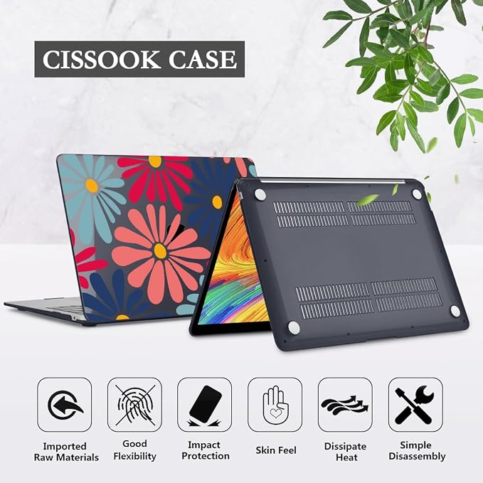 CISSOOK Compatible with MacBook Air 13 inch Case 2021 2020 2019 2018 Release - Image 5