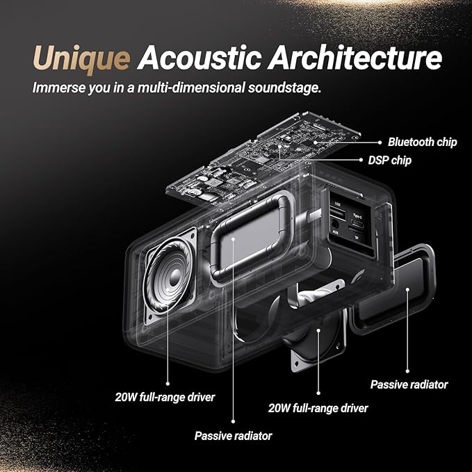 BOGASING Bluetooth Speakers, M5 Portable Wireless Speaker - Image 2