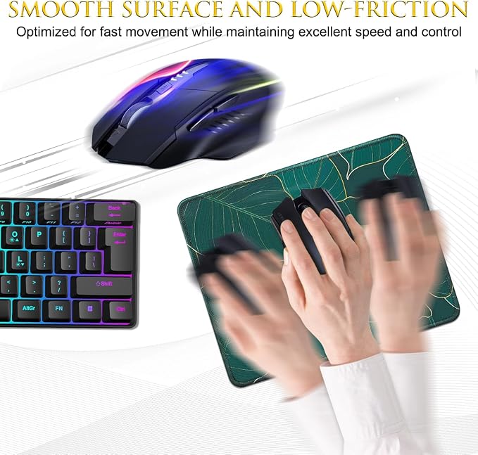 JIKIOU 3 Pack Mouse Pad with Stitched Edge, Comfortable Mouse Pads with - Image 4