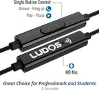 LUDOS Clamor Wired Earbuds in-Ear Headphones, 5 Years Warranty, Earphones - Image 2