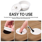 Desk Grommet 2 inch8 Pcs, Desk Hole Grommet, Cable Grommet, Desk Hole Cover - Image 3