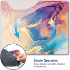 Mouse Pad, Abstract Marble Design Mouse Pad, Washable Square Cloth Mousepad - Image 5