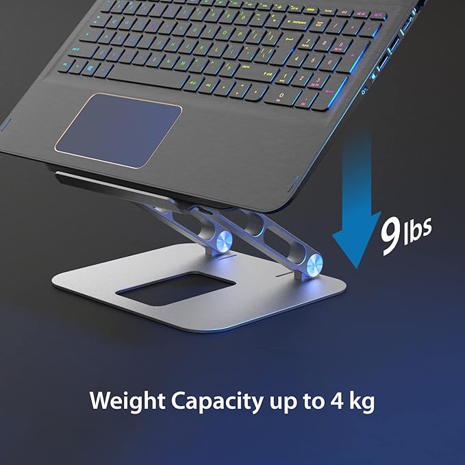 j5create Multi-Angle Aluminum Laptop Stand, Ergonomic Notebook Riser, Suitable - Image 5