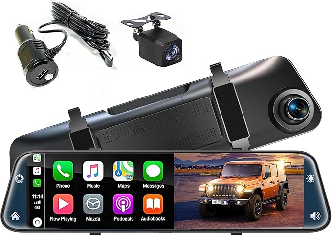 12'' Rearview Mirror Camera by KOUENOM