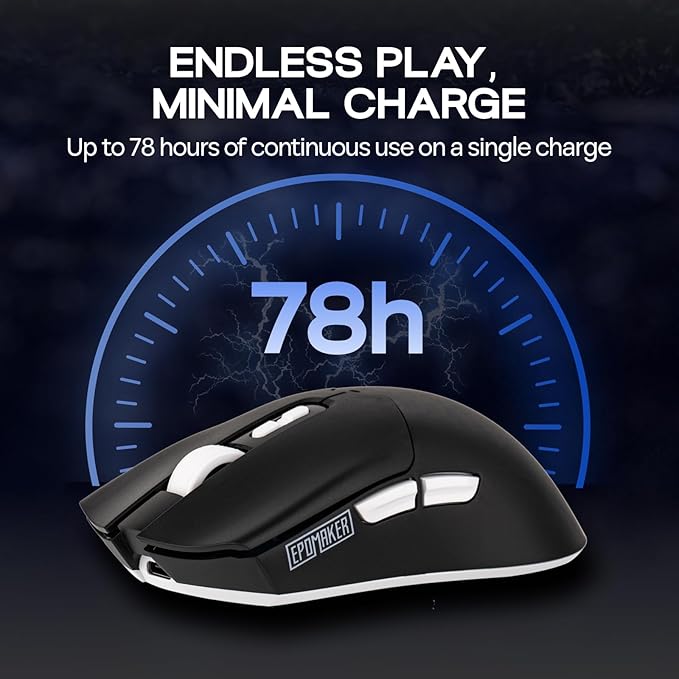 EPOMAKER Click Lite Wireless Gaming Mouse, 800 to 12, 000 DPI Adjustable - Image 6