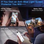 Uyiton Anti-Blue Light for iPhone 14 Screen Protector - Image 3