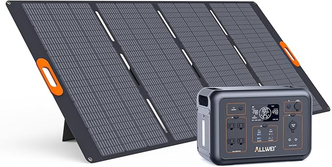 ALLWEI LiFePO4 Solar Generator 1200W by ALLWEI