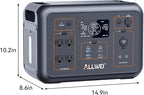 ALLWEI LiFePO4 Portable Power Station 1200W, 1008Wh Solar Generator - Image 9