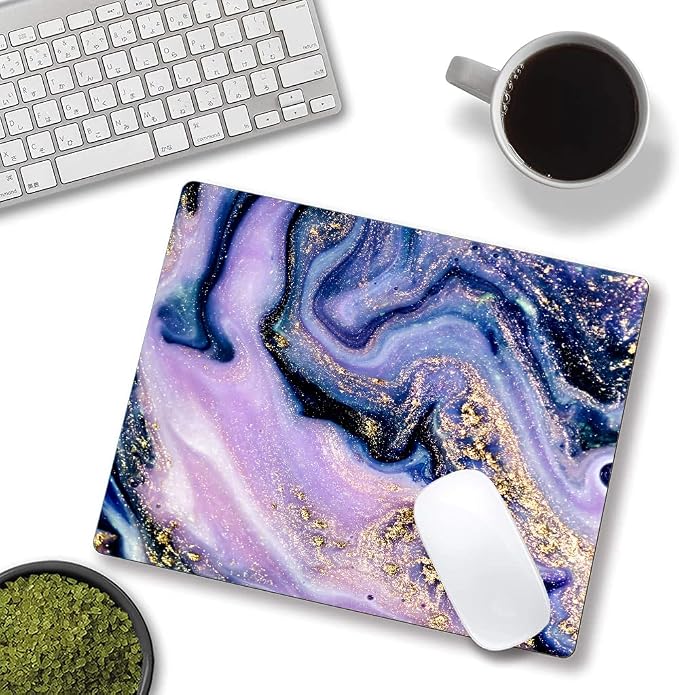 Mouse Pad, Premium-Textured Marbling Mouse Mat Square Waterproof Non-Slip - Image 4