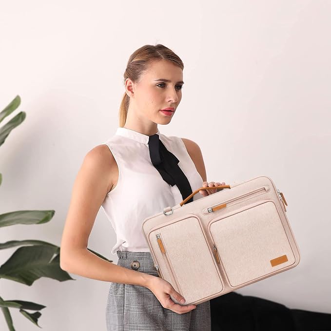 MOSISO 360 Protective Laptop Shoulder Bag, 15-15.6 inch Computer Bags Compatible - Image 6