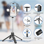 MQOUNY Mini iPhone Tripod Stand & Selfie Stick - Image 2