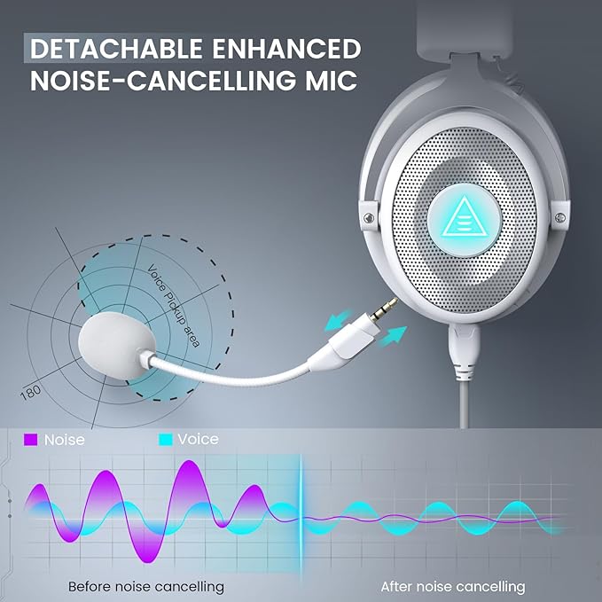 EKSA USB Gaming Headset for PC, Computer Headphones - Image 3