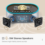 uscce Alarm Clock Bluetooth FM Radio: 10W Stereo Sound Speaker - Image 3