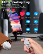 TikTok Scrolling Ring Remote Control, Camera Shutter Remote, Wireless Bluetooth - Image 2