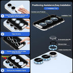 for Samsung Galaxy S24 FE Camera Lens Protector, Individual Metal Ring Tempered - Image 6
