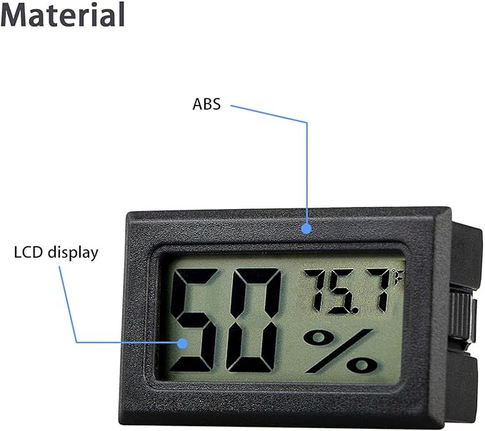 4-Pack Mini Digital Temperature Humidity Meters Gauge Indoor Thermometer - Image 7