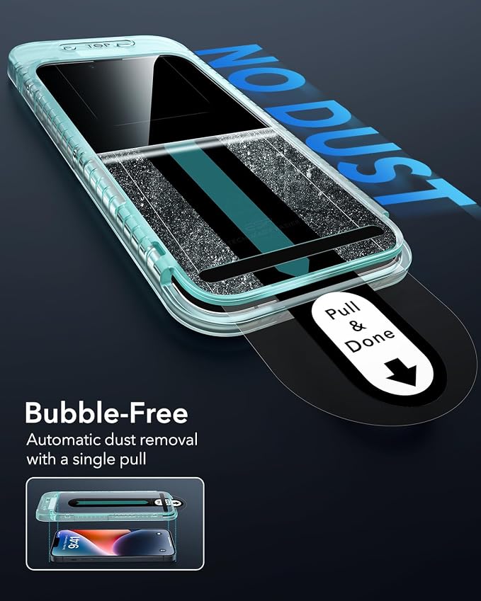 ESR 3 Pack for iPhone 13 Pro Max/iPhone 14 Plus Screen Protector, Tempered - Image 4