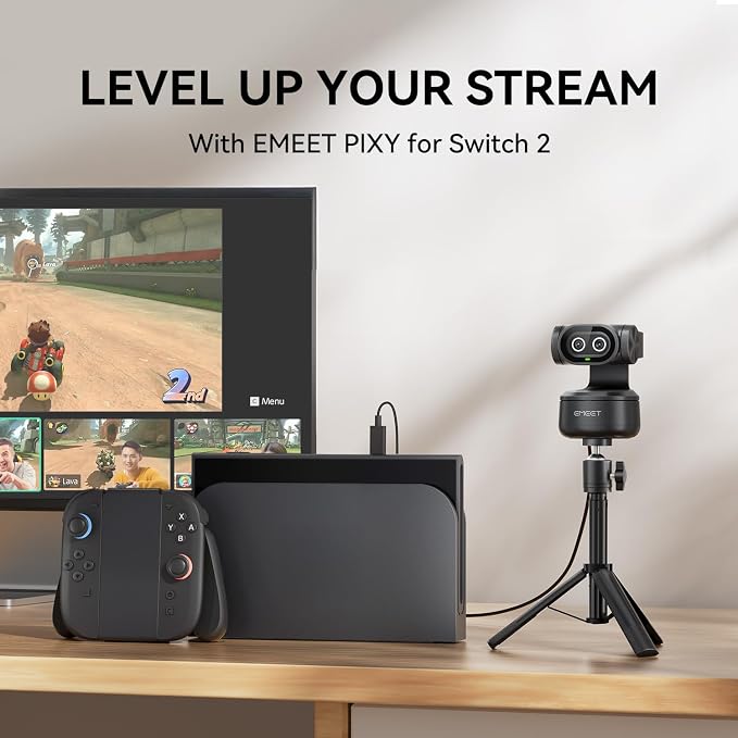 EMEET PIXY Dual-Camera AI-Powered PTZ Camera 4K, AI Tracking, PDAF&AI Autofocus - Image 9