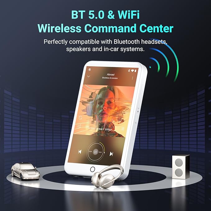96GB MP3 Players with Bluetooth WiFi, Android 13 MP3 MP4 Players with 4" - Image 4