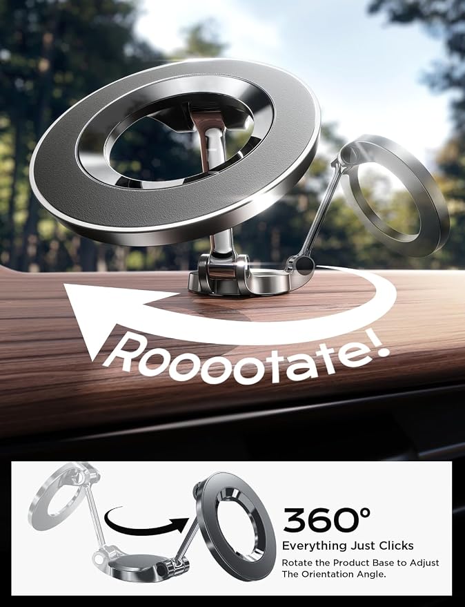 LISEN for Magsafe Car Mount, Ultra Magnetic Phone Holder for Car Dashboard - Image 5