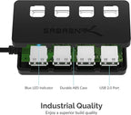 SABRENT 4 Port USB 2.0 Data Hub - Image 9