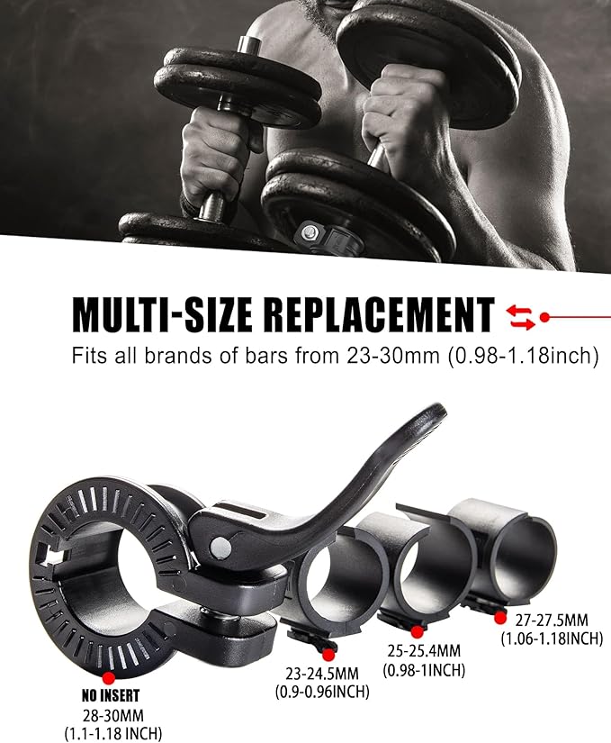 Mini Barbell Clips 1 inch I Multi-Size Adjustable Barbell Collar I 1 inch - Image 4