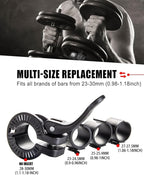 Mini Barbell Clips 1 inch I Multi-Size Adjustable Barbell Collar I 1 inch - Image 4