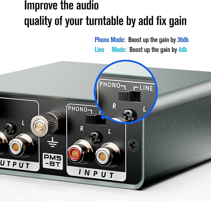 Bluetooth Phono Turntable Preamp, Phonograph Preamplifier - Image 5