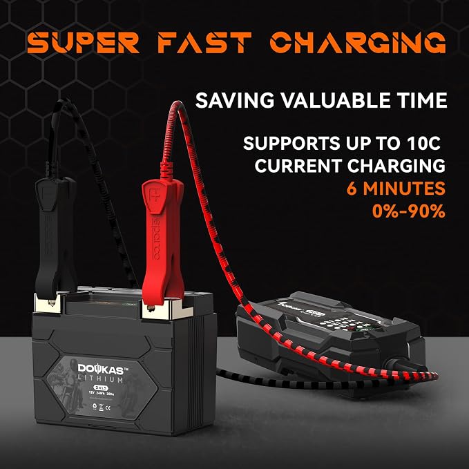 DKL5 300A LiFePO4 Motorcycle Lithium Battery, 12V 2Ah Powersports Battery - Image 7