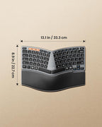 ProtoArc Bluetooth Ergonomic Keyboard, EK04 Mini Compact Wireless Ergo Split - Image 6