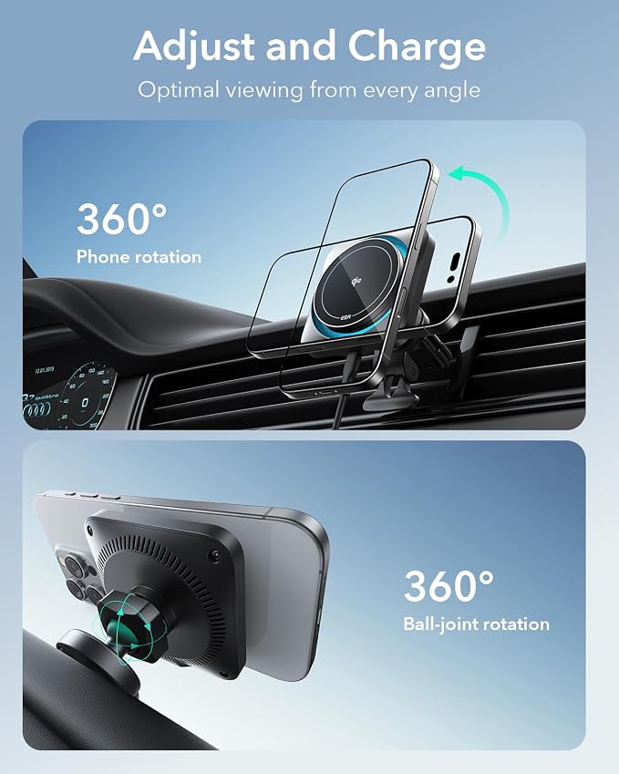 ESR for Qi2 15W MagSafe Car Mount Charger - Image 9