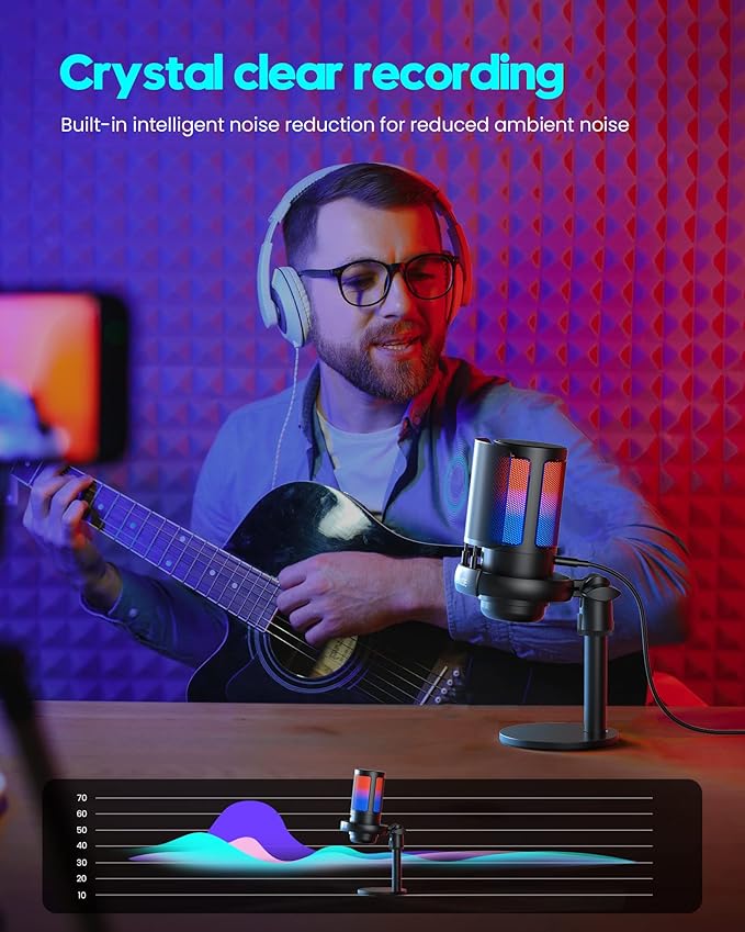 Gaming Microphone for PC: USB Mic for Podcasts Videos & Streaming - Image 7