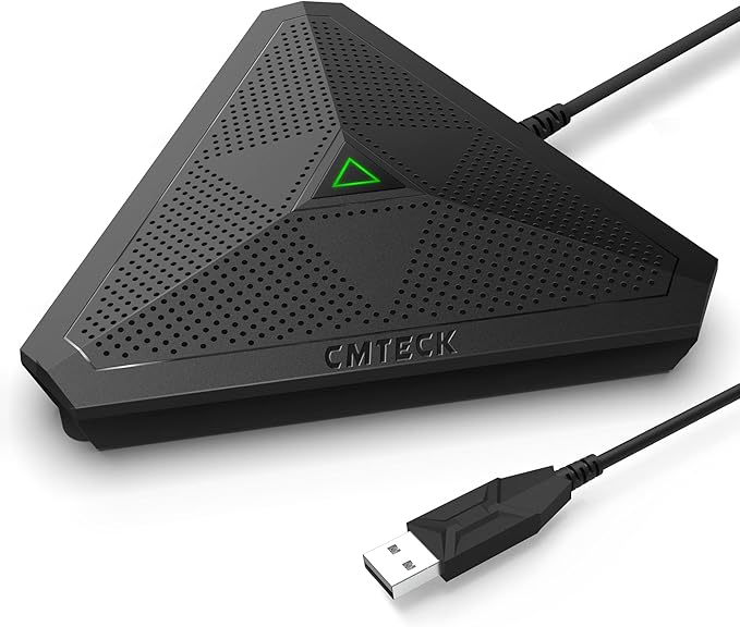 CMTECK Conference USB Microphone, Mute Button, Omnidirectional Condenser by CMTECK